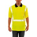 Tingley Job Sight„¢ Class 2 Polo Pullover Hi Visibility Shirt, Lime, Polyester, 4XL S74022.4X